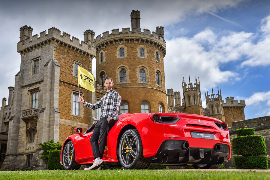 TVs Jonny Smith photographed for 70th Ferrari Birthday